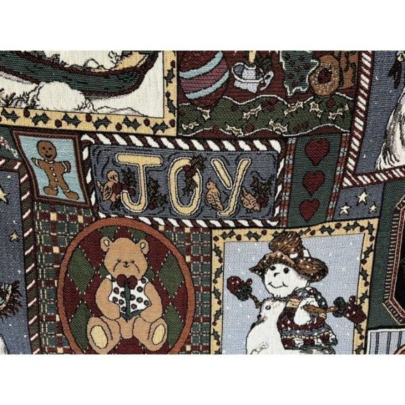 Goodwin Weavers The Edith Collection Christmas Blanket Holiday Tapestry/Throw - Picture 4 of 11